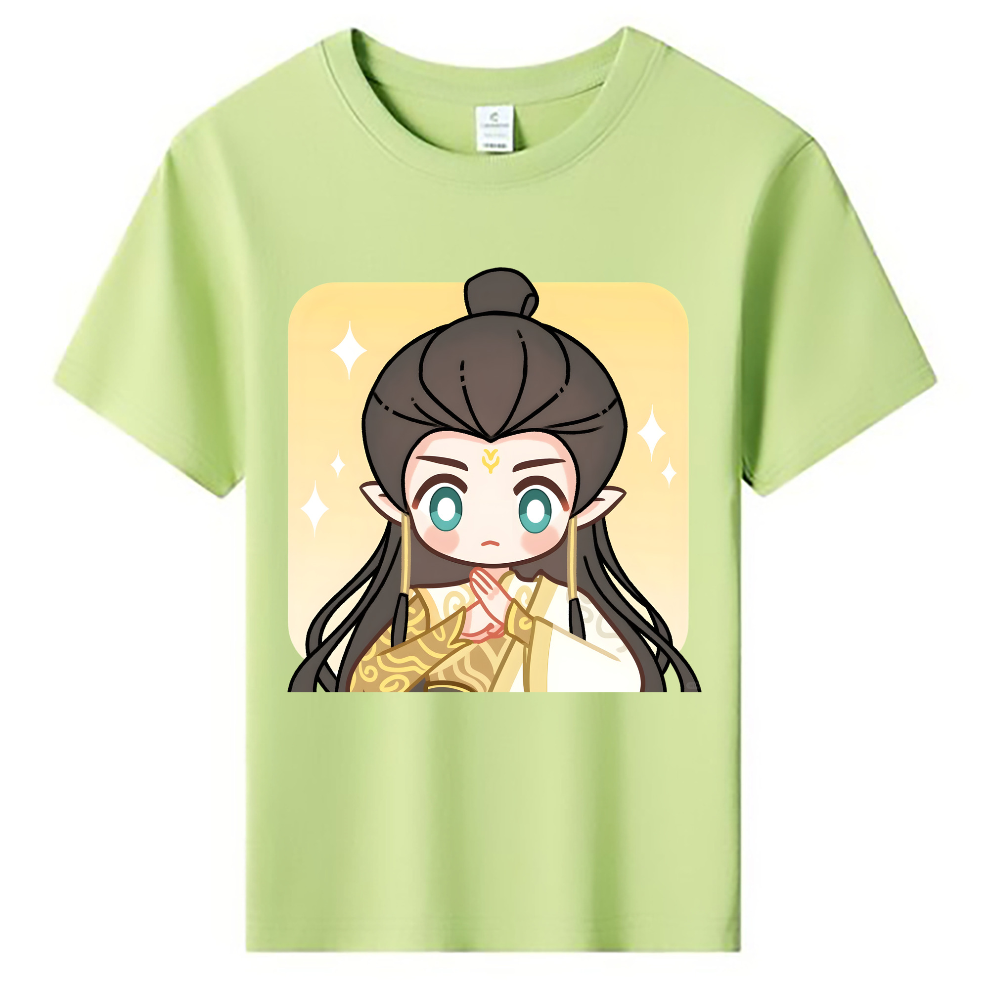 （画像用） Ne Zha 2 ナタ 魔童の大暴れ 綿100％キッズTシャツ（フロントプリント）